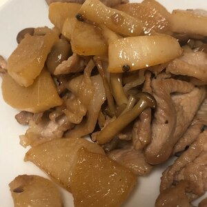 大根と豚肉の甘辛煮